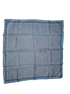 Lazarus Geometric & Floral Border Square Scarf (Made In Italy) 100% Polyester